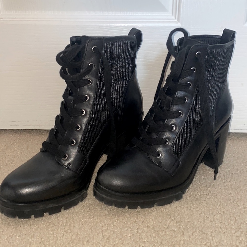 Vince Camuto Combat Heels (worn once)